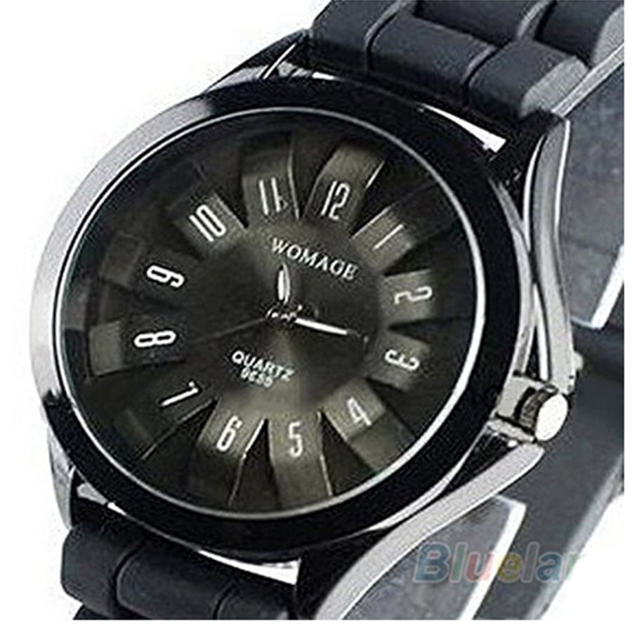 unisex fashion silicone rubber sport watches