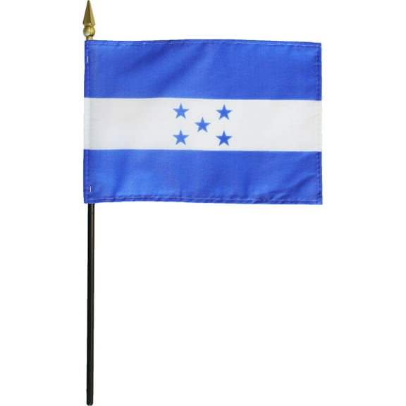 Honduras - 4"X6" Stick Flag