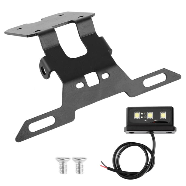 soporte para matrícula guardabarros eliminar soporte para matrícula Tail Tidy Fender eliminar con luz LED apto para Yamaha YZF R15 V3.0 YZF R125 17-20LandVehicles Fyydes Descripción de la referencia