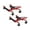 Removable Red, variant on Kojooin Two-Piece Car Pallet Truck Set, Maximum Load Capacity 5000 Lbs, Anti-Slip Design, with 3.5-Inch Swivel Steel Wheels, Dimensions 24x15 Inches, Heavy-Duty Wheeled Pallet Truck
