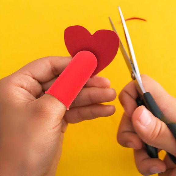 XIRQI Finger Condom 12Pcs Multi-function Finger Covers Wear-resistant Finger Cots Silicone Finger Protectors 1.57"X0.79"X0.79"