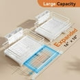thumbnail image 2 of VFDTBUHN Dish Drying Rack - Expandable Dish Rack  Large Capacity Dish Drainer for Kitchen Counter  Rust-Proof with Utensil Holder  Black, 2 of 6