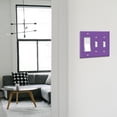 thumbnail image 6 of WIRESTER Triple 1-Gang Decorator Light Switch and 2-Gang Toggle Wall Plate/Switch Plate Cover, Solid Orchid Purple, 6 of 6