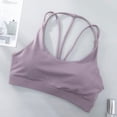 thumbnail image 4 of SCSAlgin Adjustable Strappy Sports Bras for Women Cute Crisscross Bra Wirefree Padded Top for Workout Yoga Daily, 4 of 5