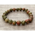 thumbnail image 2 of Unakite Crystal Bead Bracelet 8mm, Wholesale Genuine Unakite Stretch Gemstone Bracelet, Gift for Men & Women (3), 2 of 9