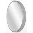 thumbnail image 4 of Infinity Instruments Deep Metal Round Silver 24 inch Wall Mirror, 4 of 7