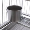 thumbnail image 5 of Miumaeov Bird Cage Open Top Standing Parrot Parakeet Cage with Rolling Stand Large Metal Bird Flight Cage for Conure Parakeet Cockatiel Finch Macaw Cockatoo Pet House, 5 of 13