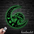 thumbnail image 2 of Handmadetneonsign Moon Mushroom Metal Wall Art Light, Mushroom Metal Sign Wall Decor, Moon Metal Decor, 2 of 5