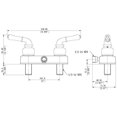 thumbnail image 2 of Laguna Brass 3220CP RV/Motorhome Two Handle Non-Metallic Shower Diverter Valve, Chrome Finish, 2 of 4