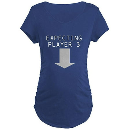 

CafePress - Expecting Player 3 Maternity T Shirt - Maternity Dark T-Shirt