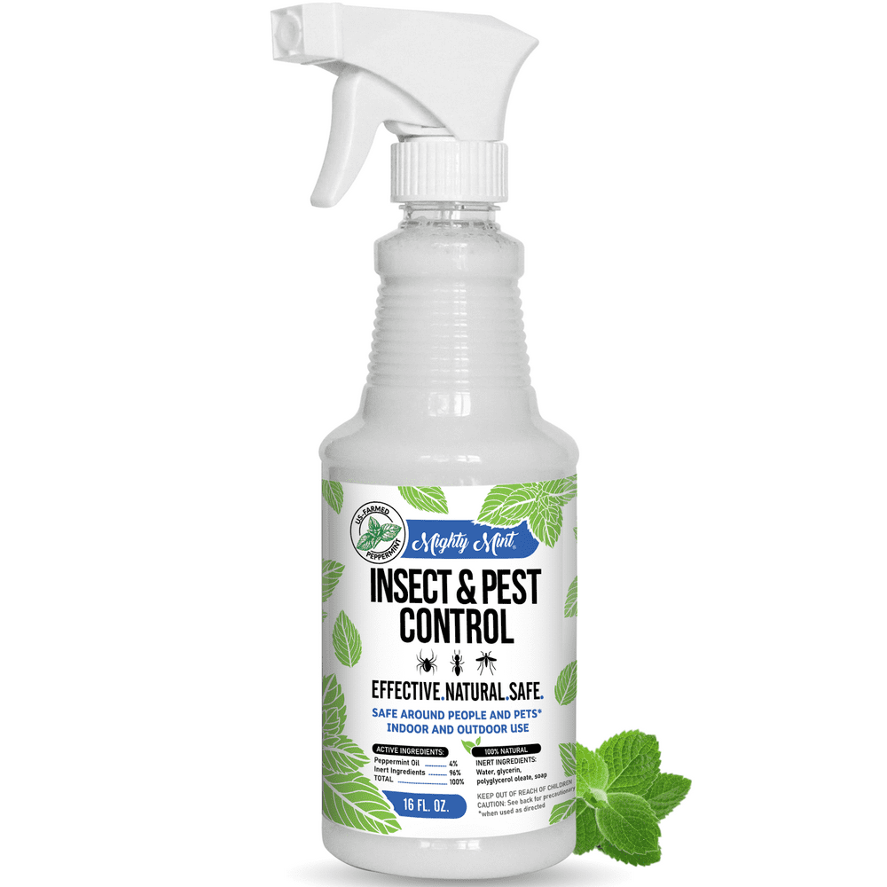 Mighty Mint 16oz Insect & Pest Control Peppermint Oil Spray Killer & Repellent for Spiders