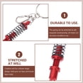 thumbnail image 2 of LOLIPPYY 2pcs Unique Keychains Coilover Keychain Aluminum Alloy Red for Men, 2 of 6