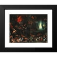 thumbnail image 2 of Jan Brueghel The Elder 14x11 Black Modern Framed Museum Art Print Titled - A Scene of Hell, 2 of 5