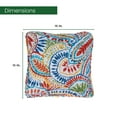 thumbnail image 2 of Hanover Paisley Indoor/Outdoor Throw Pillow, Decorative, Set of 2- HANTPPAIS-MLT-2, 2 of 5