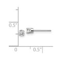 thumbnail image 4 of Auriga Fine Jewelry 14K White Gold 0.25ct Diamond Stud Push-On Stud Earrings for Women, 4 of 5