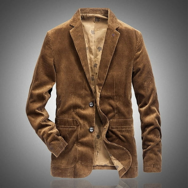 Traje de pana de primavera y otoño, chaqueta bret plana informal retro, traje de color liso para hombre