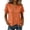 #0355-Orange, variant on Pounoo Women's Casual Blouses Short Sleeve Notch Neck Solid Color Tops Everyday Style Comfortable Loose Fit Tees Gift