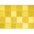 thumbnail image 1 of Ahgly Company Machine Washable Indoor Rectangle Checkered Yellow Modern Area Rugs, 2' x 3', 1 of 4