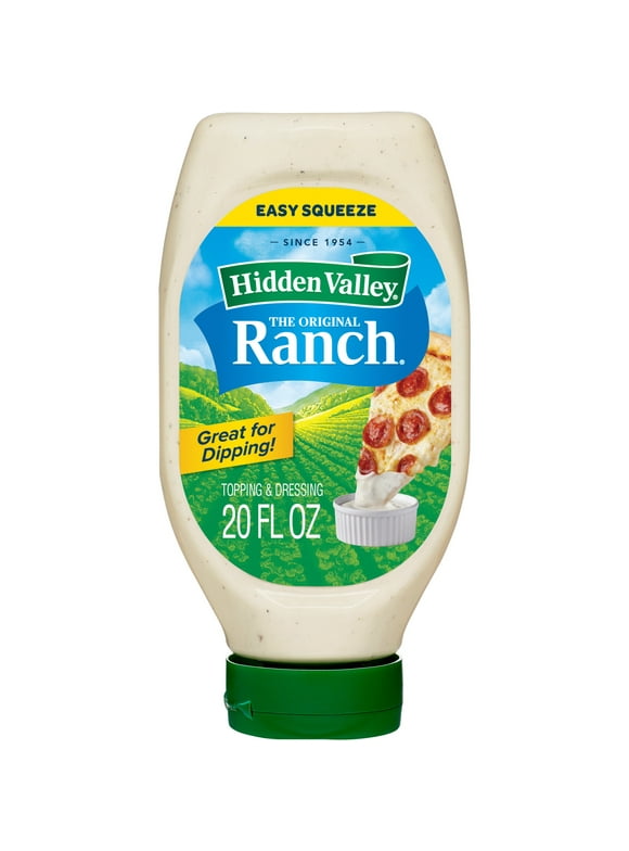Hidden Valley Original Ranch Dipping Sauce Salad Dressing and Topping, 20 fl oz