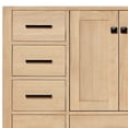 thumbnail image 5 of Ariel Cambridge 37 Inch Single Oval Sink Bathroom Vanity With Pure White Quartz Countertop 1.5 Inch Edge In Oak, 5 of 10