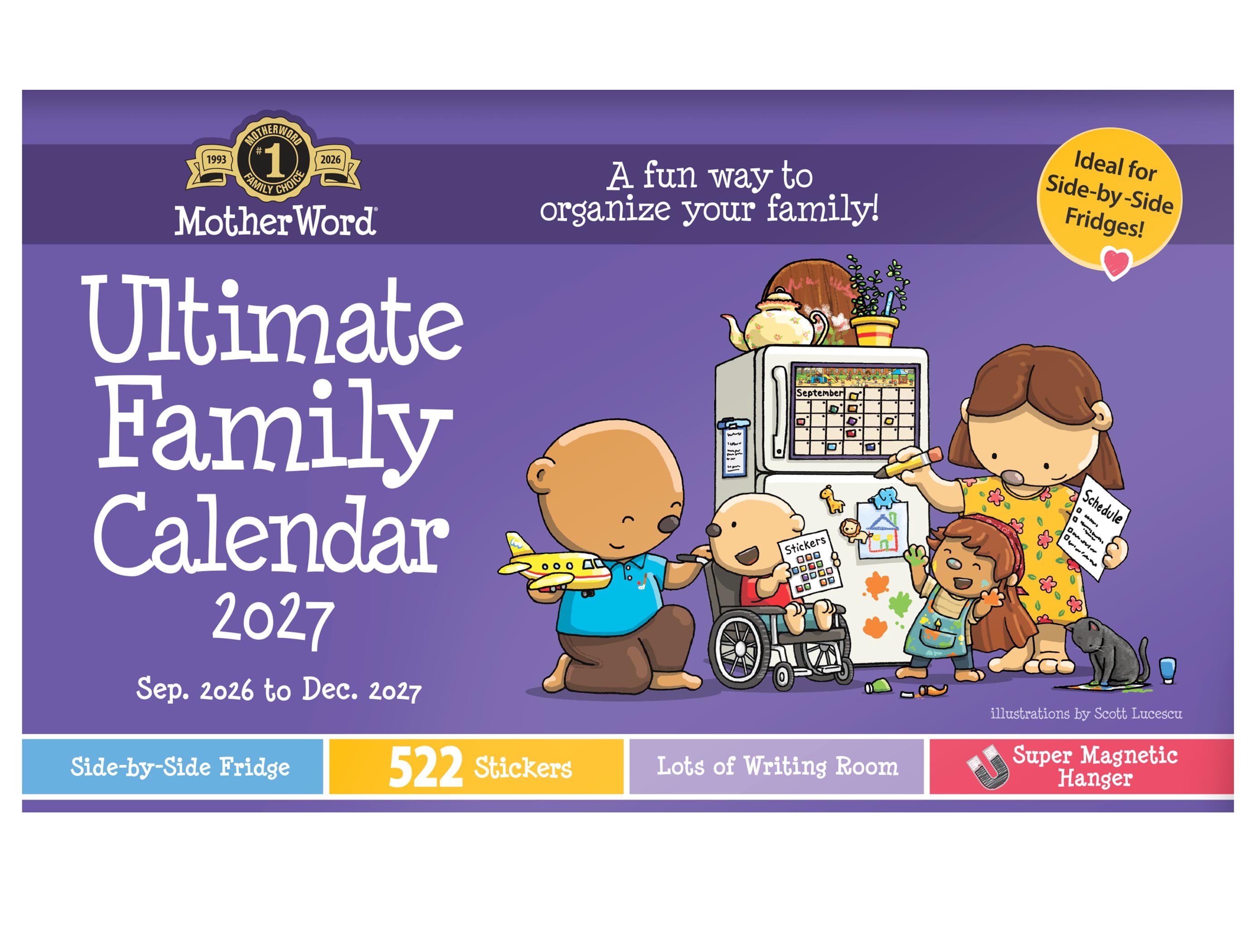 2027 Motherword Magnetic Calendar - English
