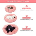 thumbnail image 6 of Sennaux Plush Dog Bed & Cat Bed Cozy Soft Flower-Shape Pet Bed,Pink,31.5", 6 of 7