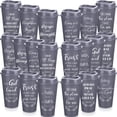 thumbnail image 1 of Tazas de café Skylety Bible Verse, 16 onzas, reutilizables, 20 unidades, color gris, 1 of 7
