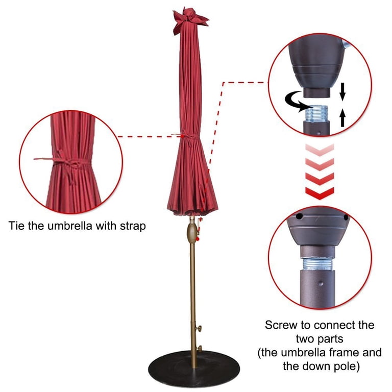 companies that sell all stuff for 13 foot patio umbrellas Treasure Garden 13-ft Outdoor Patio Umbrella with Lux Lighting, Octago