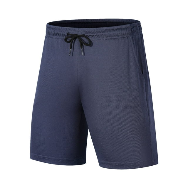 hotojiny Mens Shorts Drawstring Breathable Big and Tall Athletic Shorts Lightweight Running Basketball Workout Shorts with Pockets