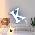 thumbnail image 3 of Xihbxyly Lámpara de Noche Creativa con Letras Led, Luz Blanca Cálida y Suave, Ideal para Decorar Paredes o de Pie, Mesas de Fiesta, Decoración Navideña, Material Abs+Pp, 16-20 Cm, 3 of 3