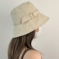 thumbnail image 2 of Sombrero de pescador ajustable de color caqui, sencillo, con circunferencia de 55 a 60 cm, para mujer, para cubrir el rostro y el sol, 2 of 6