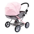 thumbnail image 4 of Bayer Dolls 4-in-1 Toy Baby Doll Pram Stroller Cosy Set - Dolls Up to 18 (Pink/Grey), 4 of 5