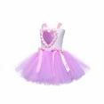 thumbnail image 5 of Odeerbi Kids Girls Summer Love Pattern Tulle Tutu Dress + Headband + Wand Set Stage Performance Outfits Baby Sleeveless Tank Dress Mesh Princess Dress Kids Girls Clothes, 5 of 6