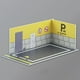 thumbnail image 3 of Diorama de modelo de coche, escenario de estacionamiento, 1/24, regalo, simulación, escena, bricolaje, exhibición para coche D, 3 of 6