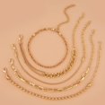thumbnail image 4 of Silver Beaded Bracelets For Women Stackable Stretch Bead Bracelet Set Beads 14K Gold Bracelet Stack Pack Hand Jewelry[S4496], 4 of 5