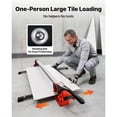 thumbnail image 3 of KFFKFF 47.2-Inch Manual Tile Cutter, Upgraded Rail and Sliding Head, Precision Alignment Guide, Tungsten Carbide Cutting Wheel, Support Legs with Swivel Wheels, 3 of 9