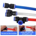 thumbnail image 2 of keepw 10pcs/set Durable Pneumatic Tube Connectors For High Pressure Resistance Easy Installation Good Sealing Quick Hose Straight through PU 6mm, 2 of 6