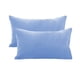 thumbnail image 2 of Fundas de almohada estándar de microfibra de 2, sensación suave de terciopelo, absorbente de humedad, resistente a arrugas, fundas antideslizantes para pelo y piel, tamaño estándar de 20x30 pulgadas, 2 of 6
