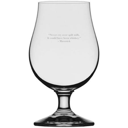 

Maverick Quotes By Some of The Greats! Etched 13.25oz Iona Beer Glass