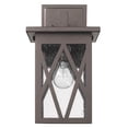 thumbnail image 2 of CHLOE Lighting ANTHONY Transitional 1 Light Rubbed Bronze Outdoor Wall Sconce 14" Tall, 2 of 4