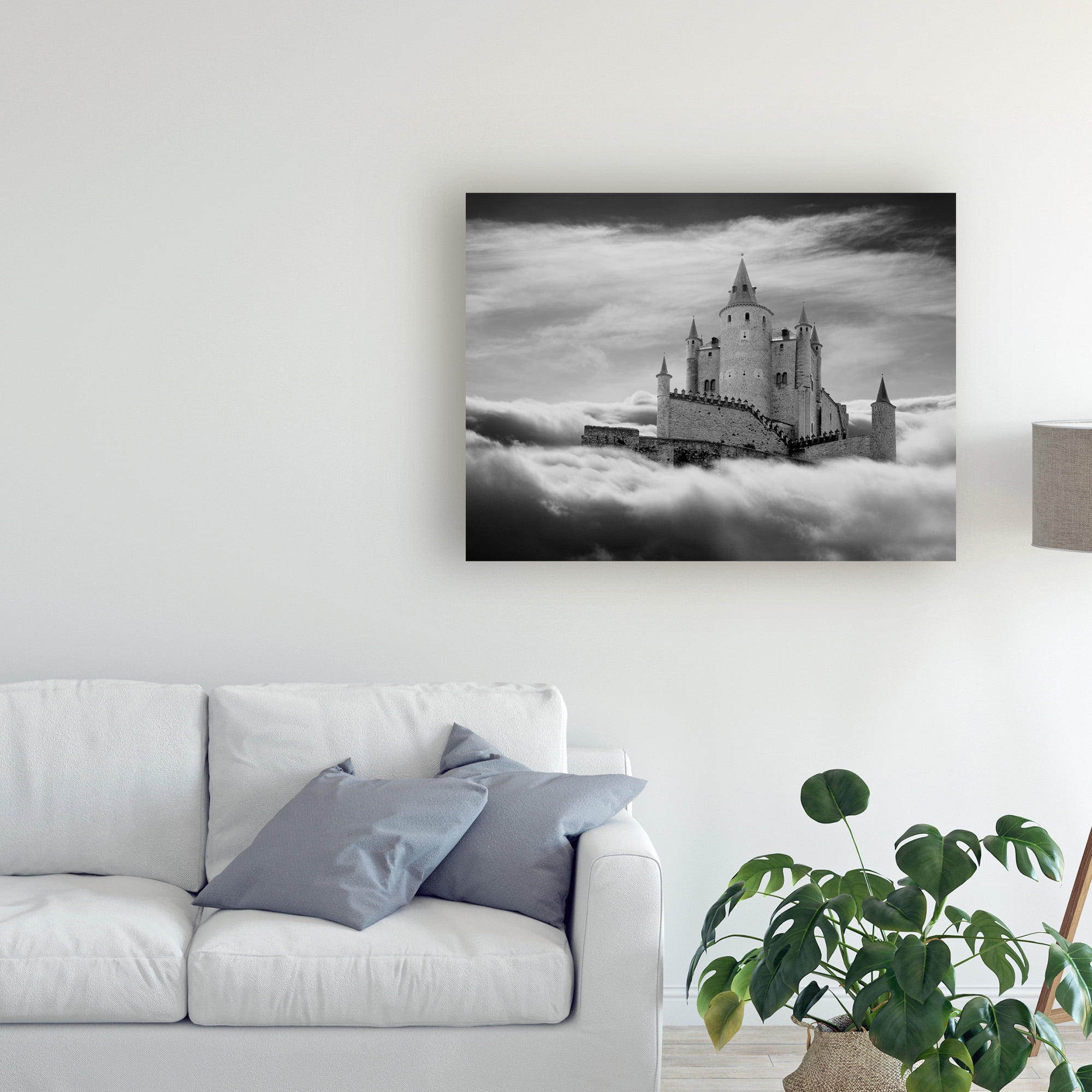 Trademark Fine Art 'Castle In The Clouds Segovia Spain' Canvas Art by Monte Nagler