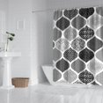 thumbnail image 3 of Waterproof Abstract Art Shower Curtain 72x84 Inch Boho Style Polyester Unique Shower Curtain for Bathroom Hotel Home Decor with 12 Plastic Hooks, 3 of 5