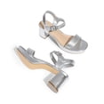 thumbnail image 3 of Sandalias Plataforma para Mujer DREAM PAIRS Plateadas Talla 9.5, 3 of 7