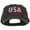 Black, variant on America USA Flag Embroidered Low Profile Cap - Black OSFM