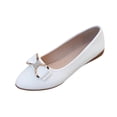 thumbnail image 2 of Samdudou Flat Shoes for Women Closed Toe Pointed Slip On Ballet Flats Elegant Sparkly Rhinestone Bowknot Embellishment Casual Office Work Evening Dressy Footwear, 2 of 8