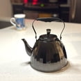thumbnail image 2 of HausRoland Stainless Steel Kettle with Infuser 1.6 Qt (1.5 L) Stovetop Kettle with Ergonomic Handle Tea Kettle with Removable Infuser Stainless Steel Tea Pot for Stove Top in Black, 2 of 5