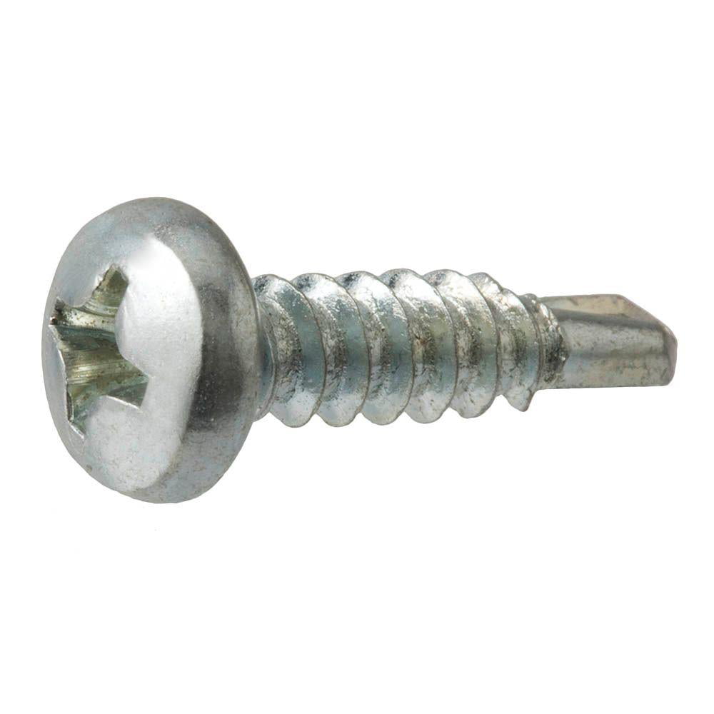 Hex Drive Pack of 50 Hex Washer Head Steel Sheet Metal Screw 1-1/2 Length #12-14 Thread Size Type AB Zinc Plated