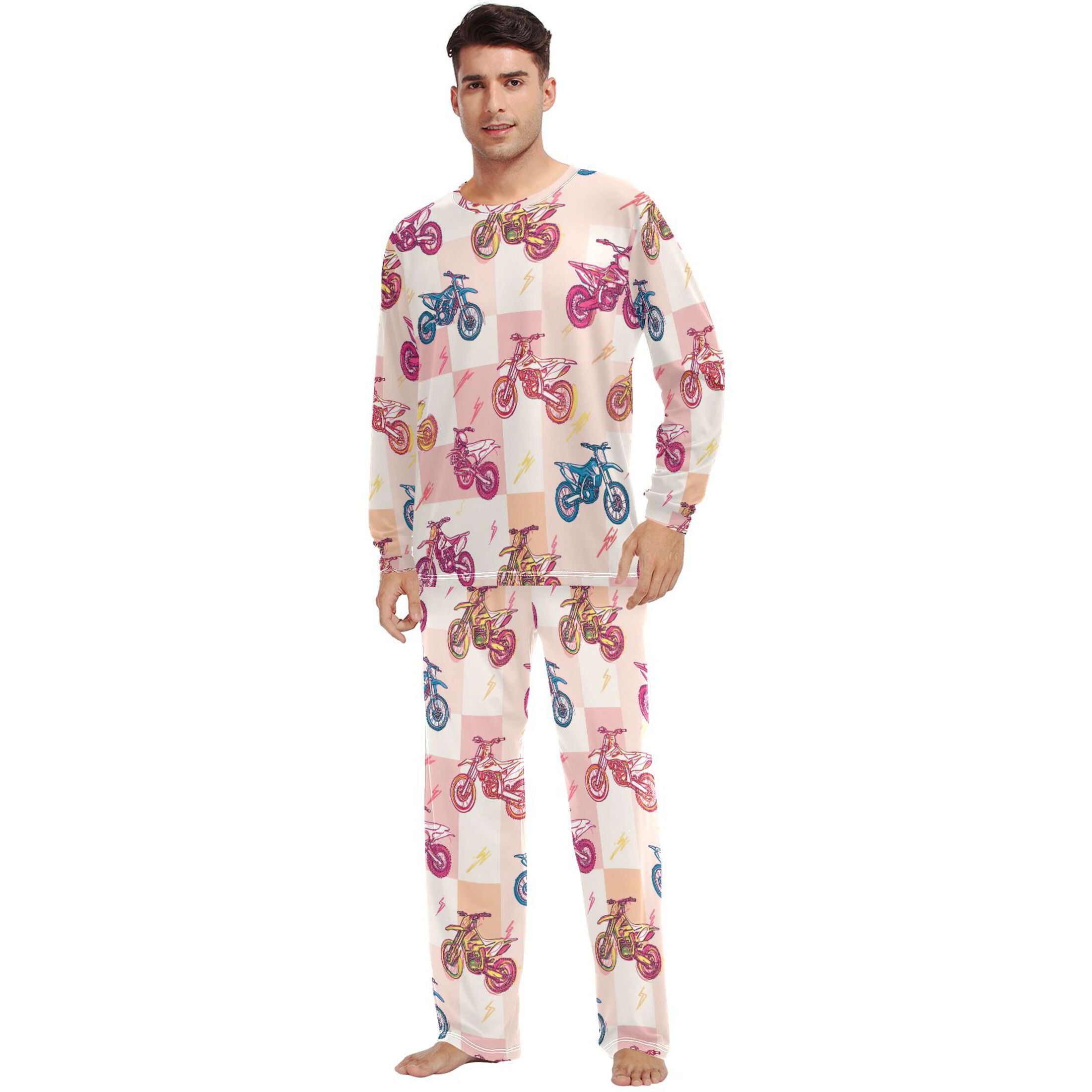 Matching Pajamas for Couples Motocross His and Hers Pajamas Sets