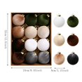 thumbnail image 3 of Hanging Ball Ornaments for Christmas Tree, Plastic Holiday Decorations Set, 3 of 7
