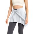 thumbnail image 2 of Women's Two Way Convertible Yoga Skirt, Wrap Around Waist Skirt or Neck Poncho, Lightweight Sports Cover Up Skirt for Beach, Yoga and Daily Sun Protection White A, 2 of 7